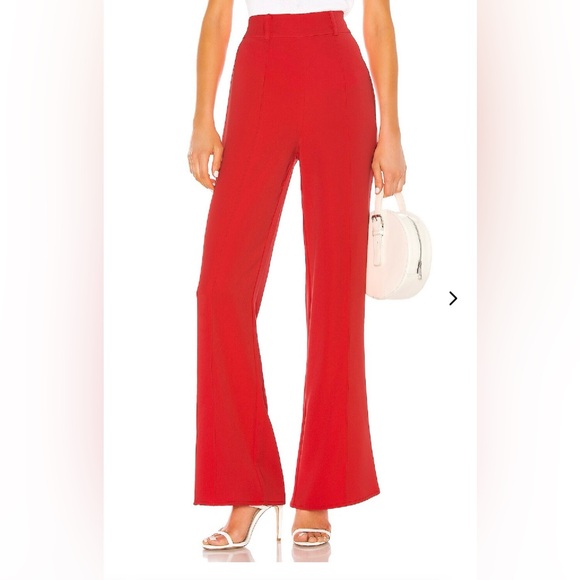 Lovers + Friends Pants - Lovers + Friends Coral Red  Pants